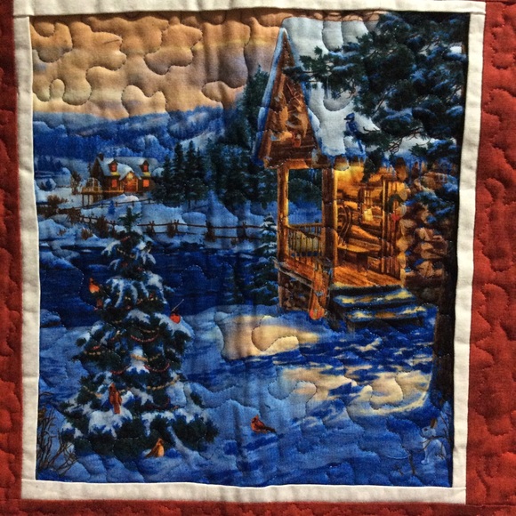 6 NWOT Beautifully handmade Xmas themed placemats - Picture 5 of 11